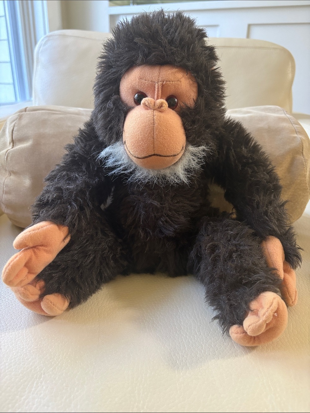 VTG World Wildlife Fund Plush Brown Monkey Stuffed Animal Toy, 80s
